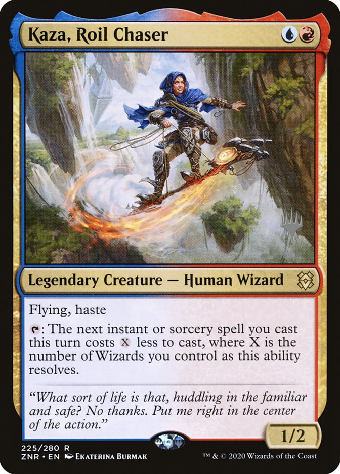 Kaza, Roil Chaser (Promo Pack) [Zendikar Rising Promos] [Foil]