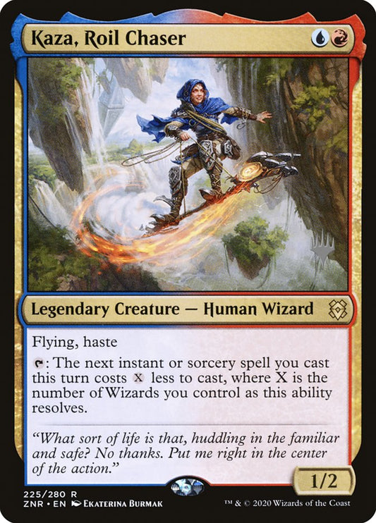 Kaza, Roil Chaser (Promo Pack) [Zendikar Rising Promos] [Foil]