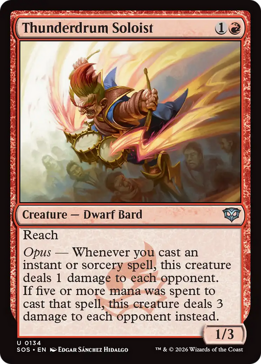 Thunderdrum Soloist [Secrets of Strixhaven] [Foil]