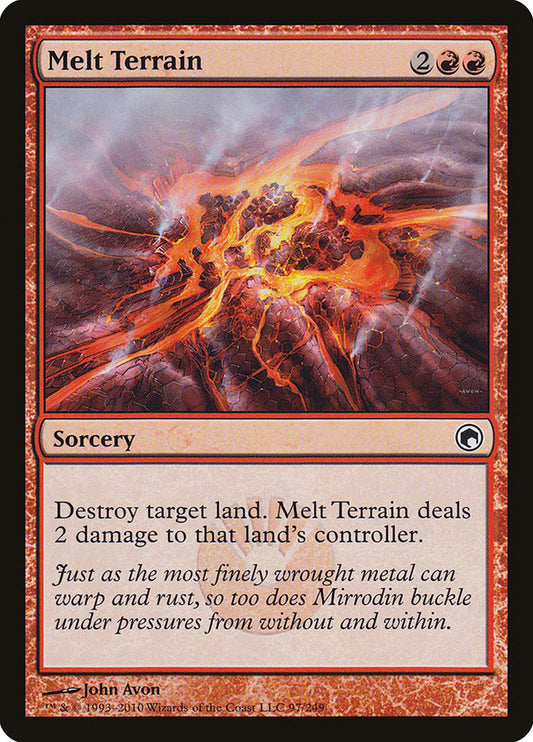 Melt Terrain [Scars of Mirrodin] [Foil]