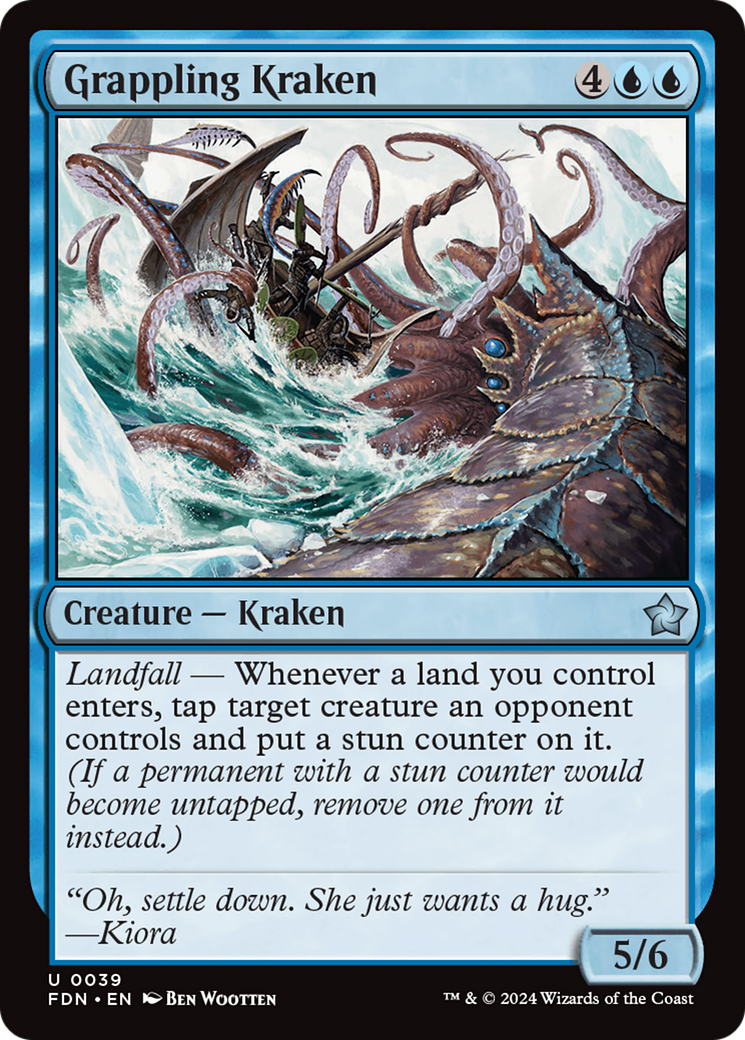 Grappling Kraken [Foundations] [Foil]