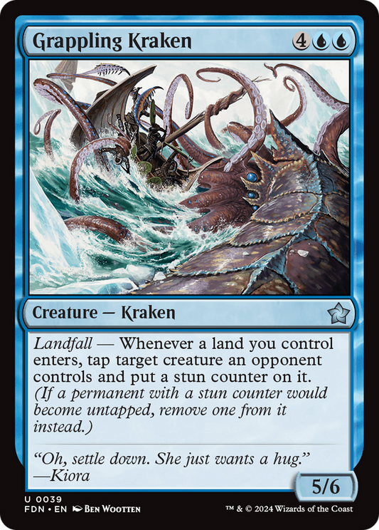 Grappling Kraken [Foundations] [Foil]