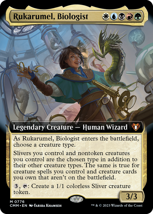 Rukarumel, Biologist (Extended Art) [Commander Masters] [Foil]