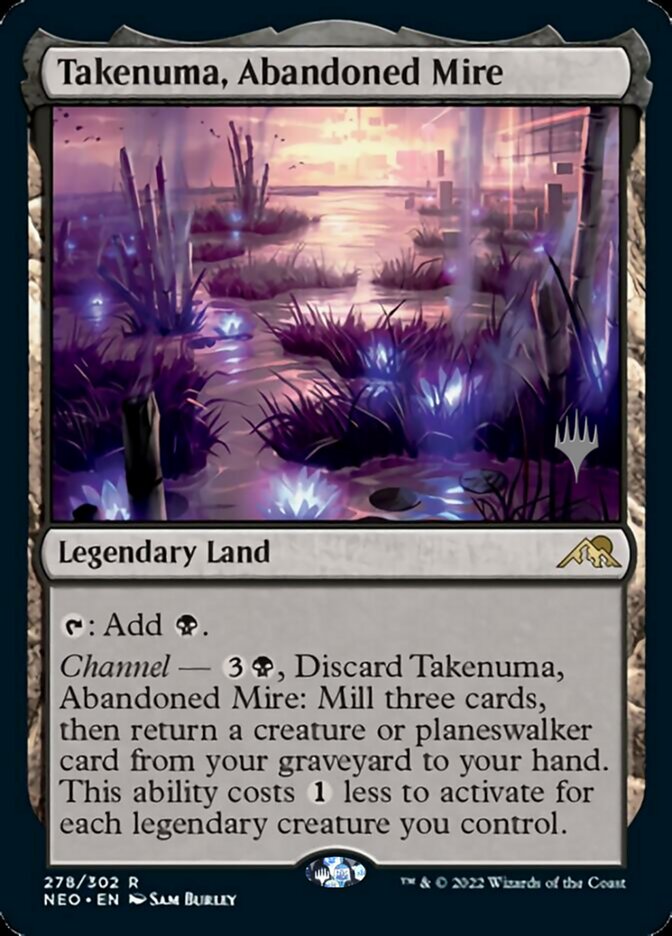 Takenuma, Abandoned Mire (Promo Pack) [Kamigawa: Neon Dynasty Promos] [Foil]