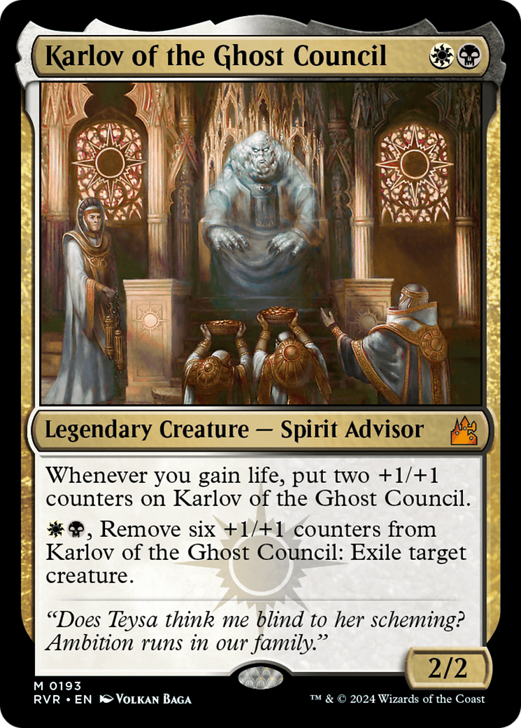 Karlov of the Ghost Council [Ravnica Remastered] [Foil]