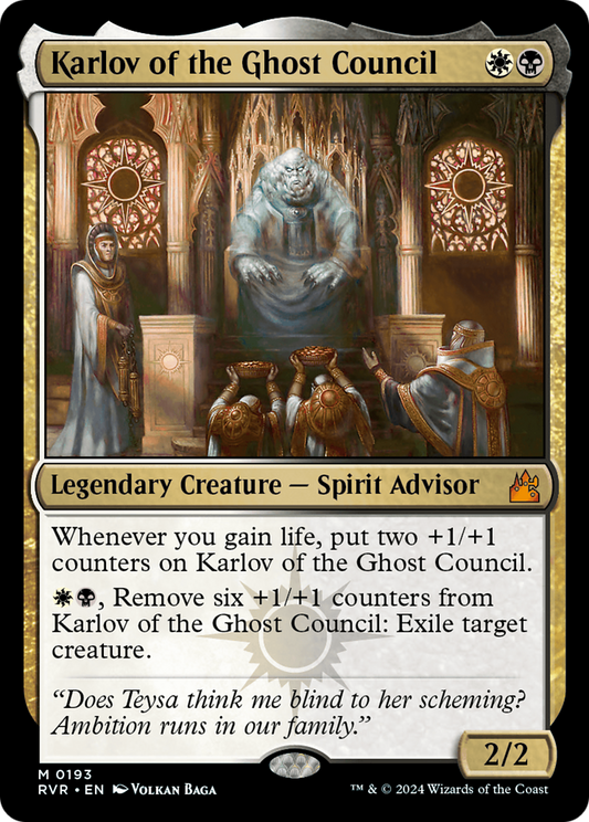 Karlov of the Ghost Council [Ravnica Remastered] [Foil]