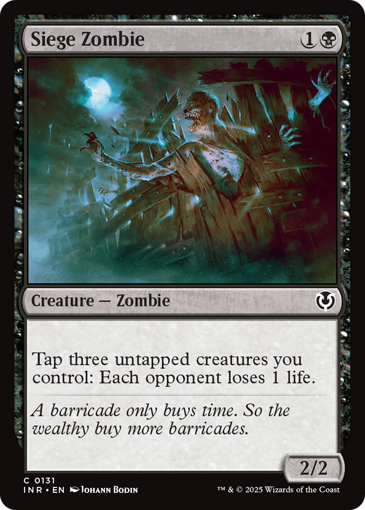 Siege Zombie [Innistrad Remastered] [Foil]
