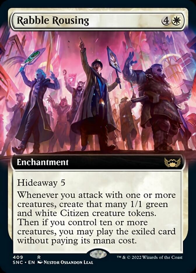 Rabble Rousing (Extended Art) [Streets of New Capenna] [Foil]