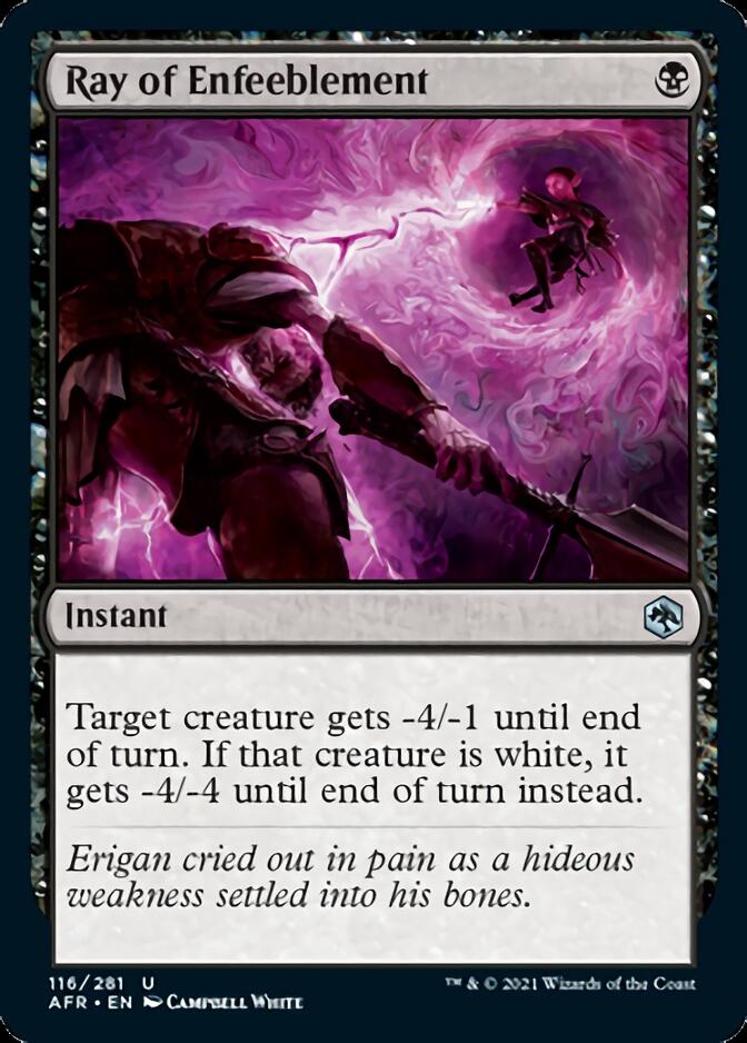 Ray of Enfeeblement [Dungeons & Dragons: Adventures in the Forgotten Realms] [Foil]