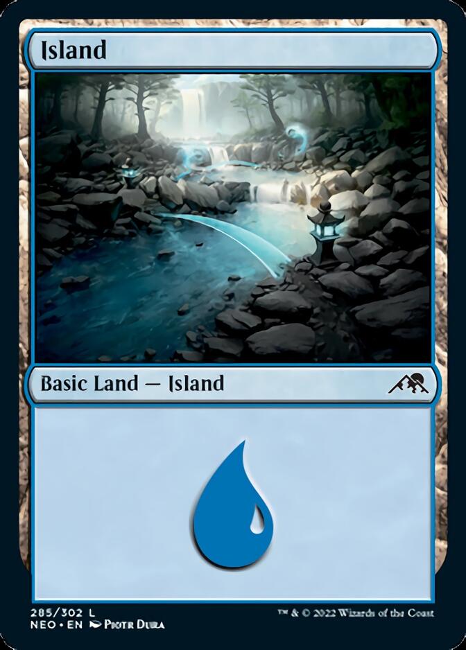 Island (285) [Kamigawa: Neon Dynasty] [Foil]