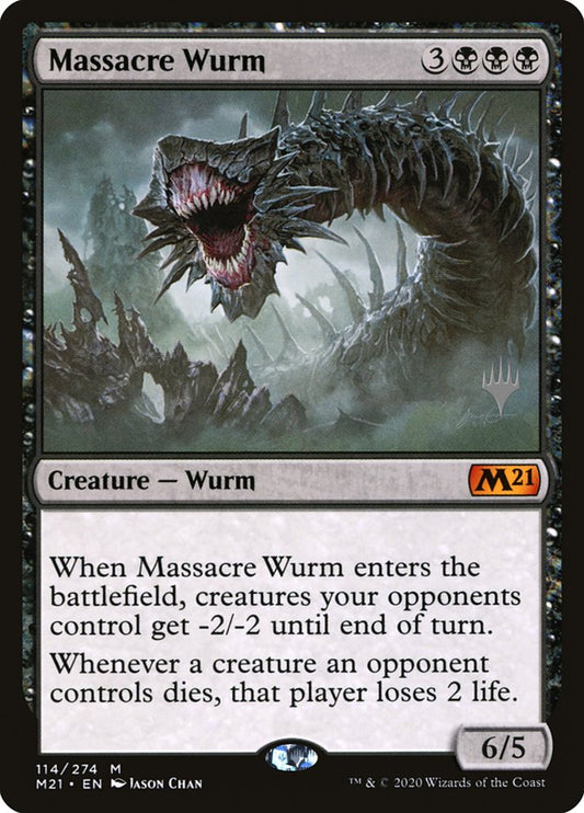 Massacre Wurm (Promo Pack) [Core Set 2021 Promos] [Foil]