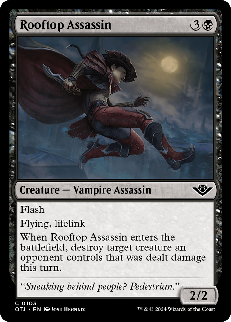Rooftop Assassin [Outlaws of Thunder Junction] [Foil]