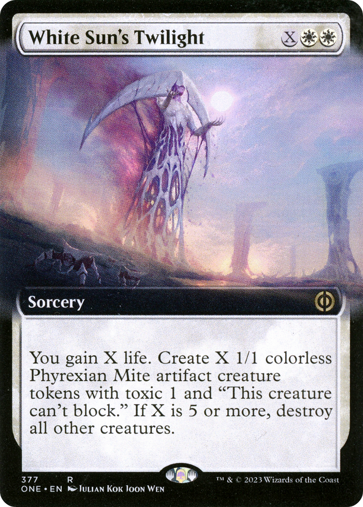 White Sun's Twilight (Extended Art) [Phyrexia: All Will Be One] [Foil]