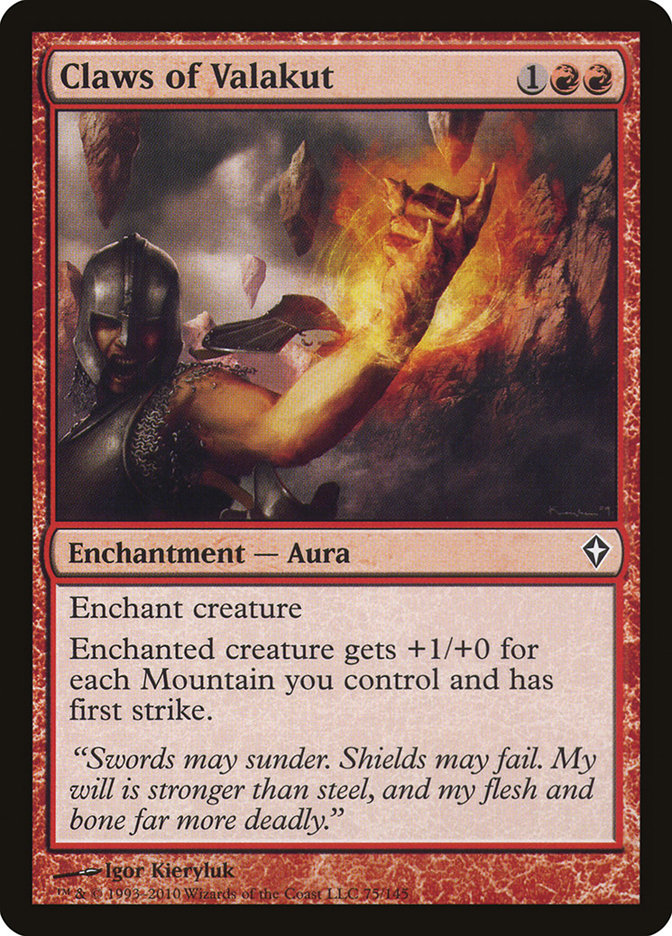 Claws of Valakut [Worldwake] [Foil]