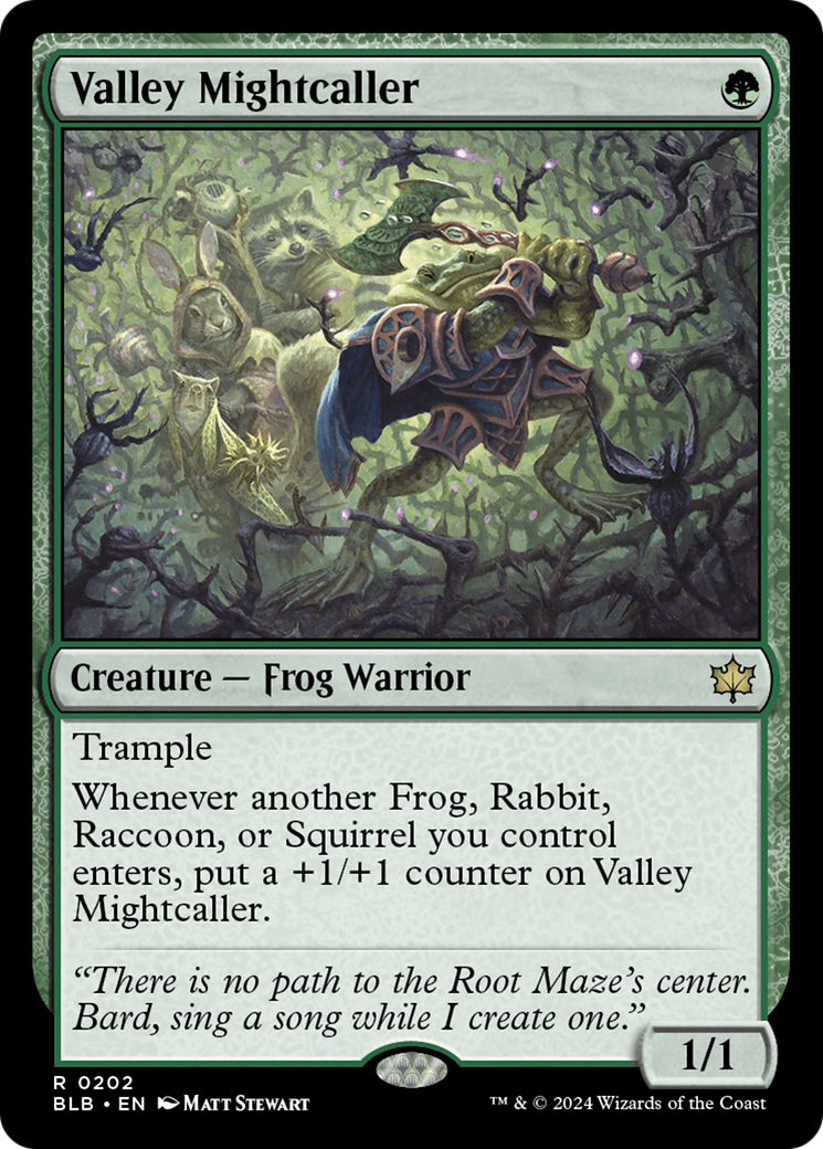 Valley Mightcaller [Bloomburrow] [Foil]