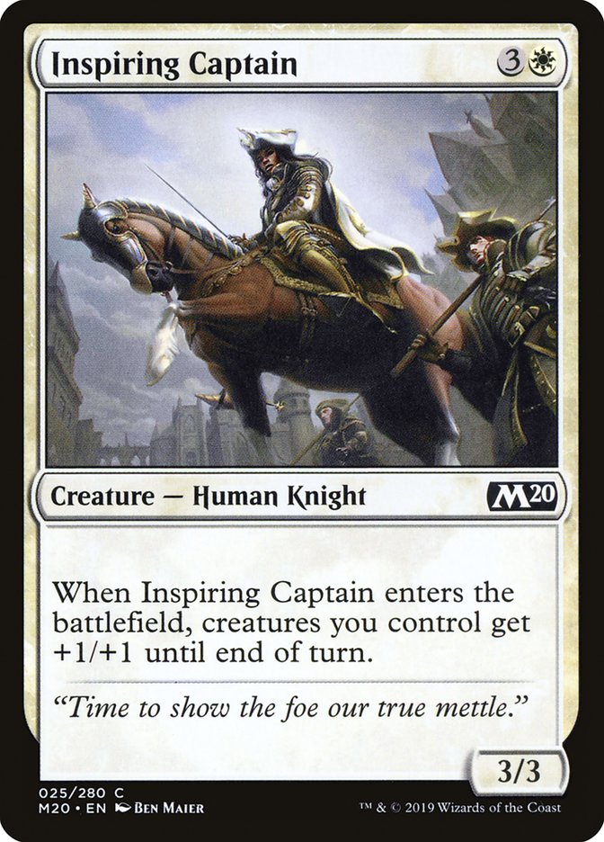 Inspiring Captain [Core Set 2020] [Foil]