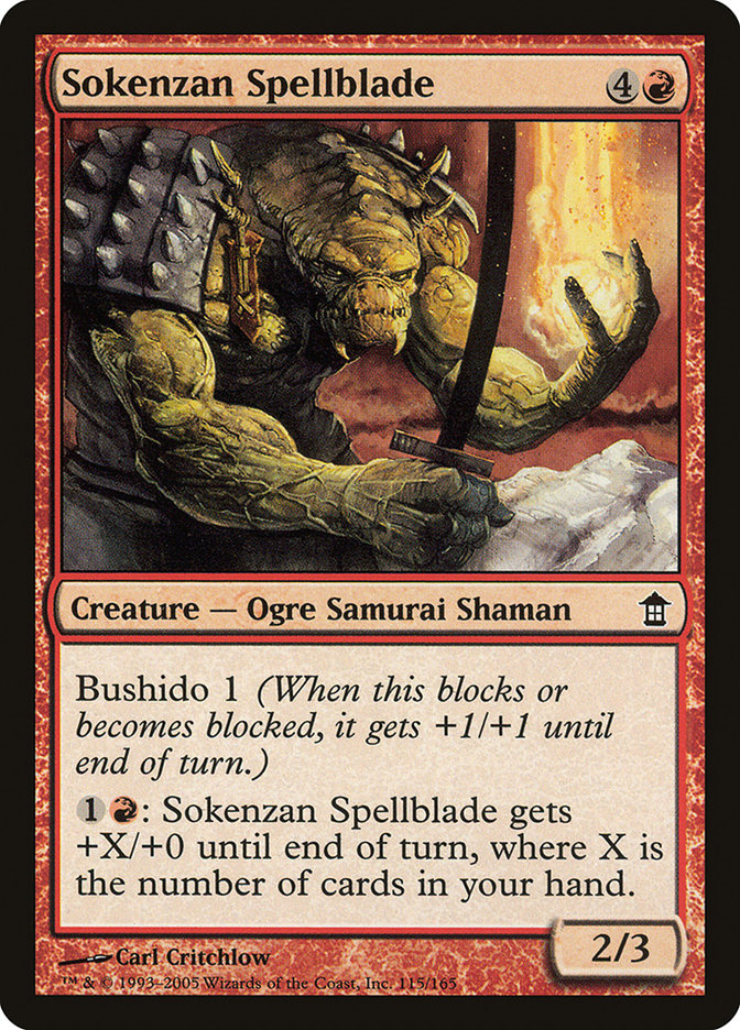 Sokenzan Spellblade [Saviors of Kamigawa] [Foil]