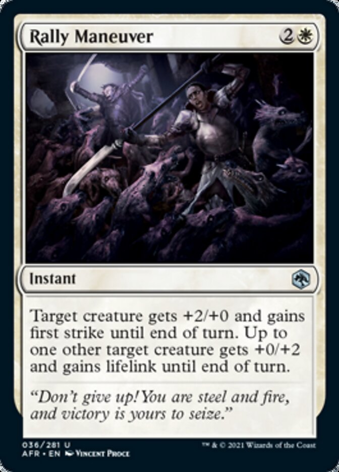 Rally Maneuver [Dungeons & Dragons: Adventures in the Forgotten Realms] [Foil]