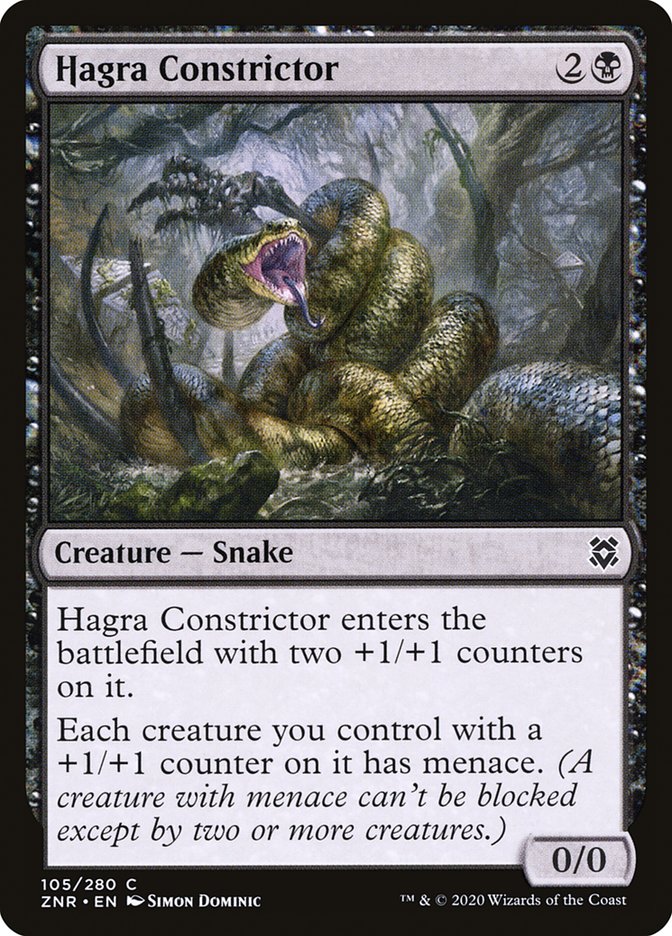Hagra Constrictor [Zendikar Rising] [Foil]