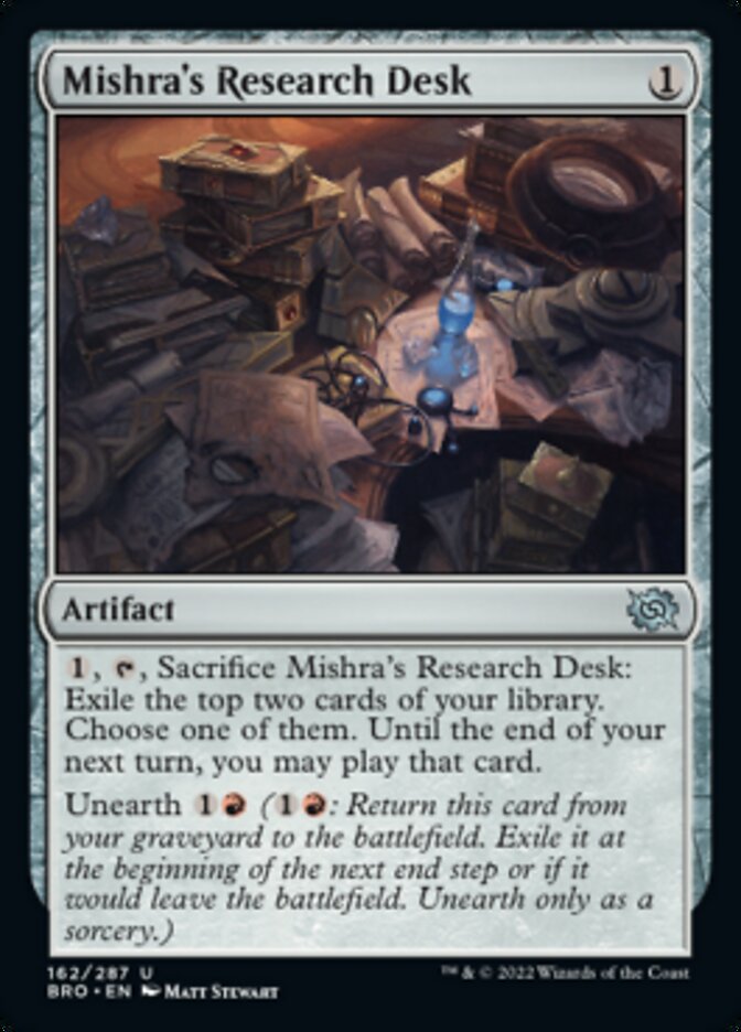 Mishra's Research Desk [The Brothers' War] [Foil]