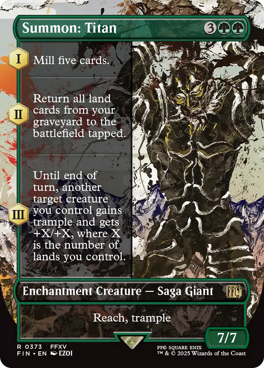 Summon: Titan (Borderless) [FINAL FANTASY] [Foil]