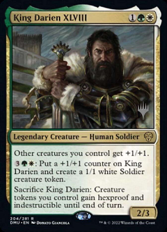 King Darien XLVIII (Promo Pack) [Dominaria United Promos] [Foil]