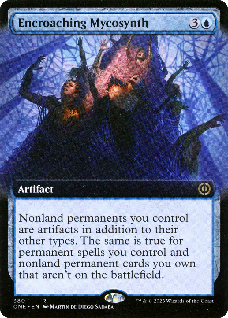 Encroaching Mycosynth (Extended Art) [Phyrexia: All Will Be One] [Foil]