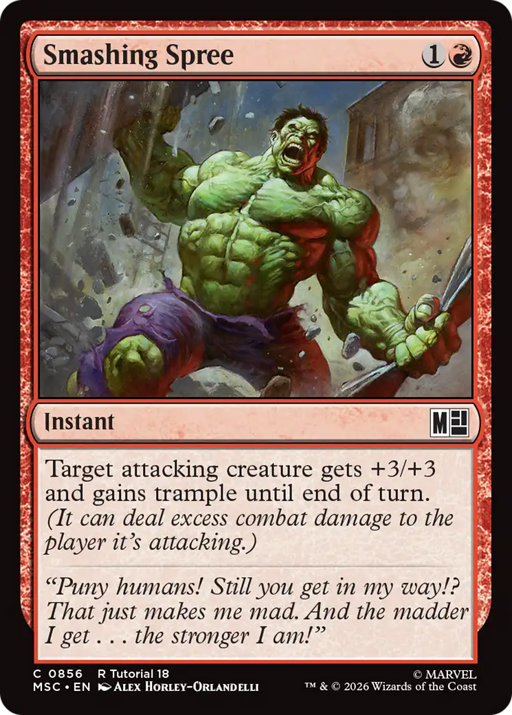 Smashing Spree (0856) [Marvel Super Heroes Commander]