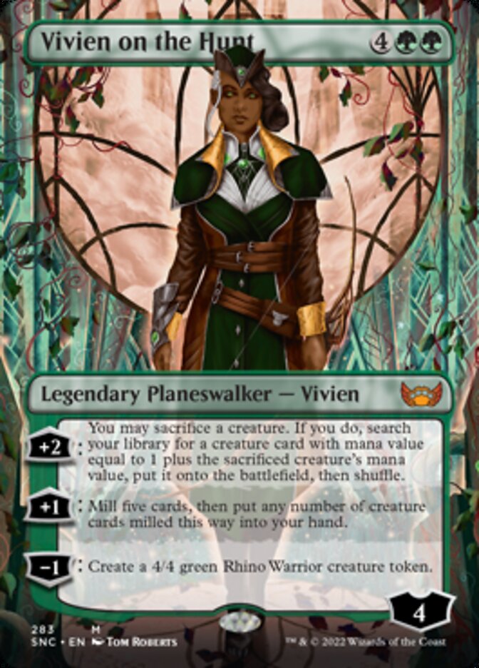 Vivien on the Hunt (Borderless) [Streets of New Capenna] [Foil]