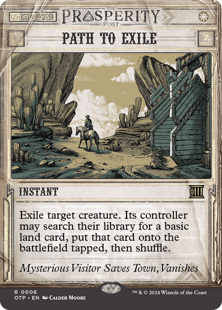 Path to Exile [Outlaws of Thunder Junction: Breaking News] [Foil]