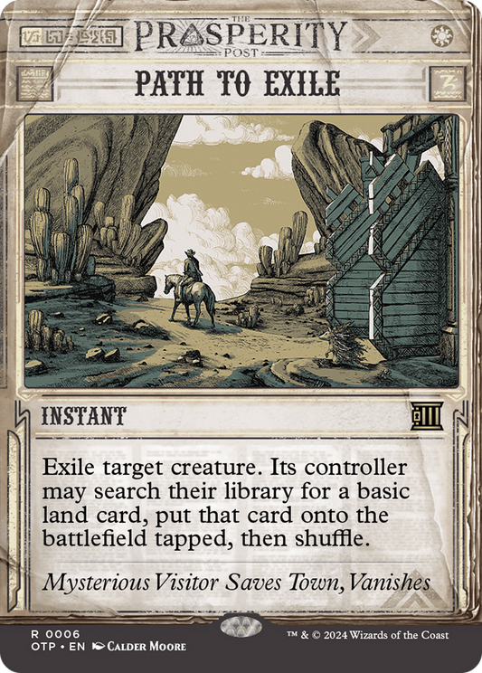 Path to Exile [Outlaws of Thunder Junction: Breaking News] [Foil]