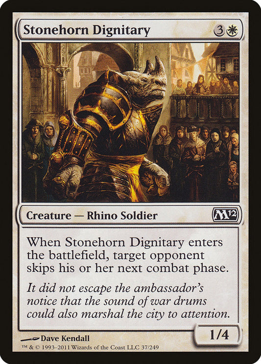 Stonehorn Dignitary [Core Set 2012] [Foil]