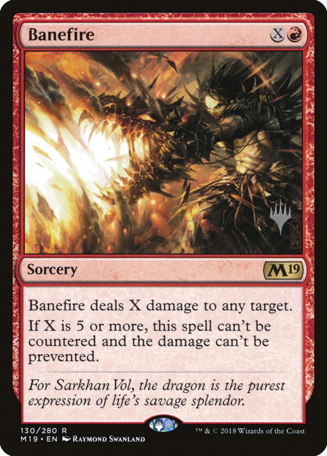 Banefire (Promo Pack) [Core Set 2019 Promos] [Foil]