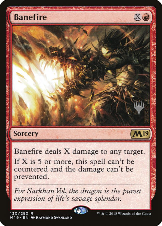 Banefire (Promo Pack) [Core Set 2019 Promos] [Foil]
