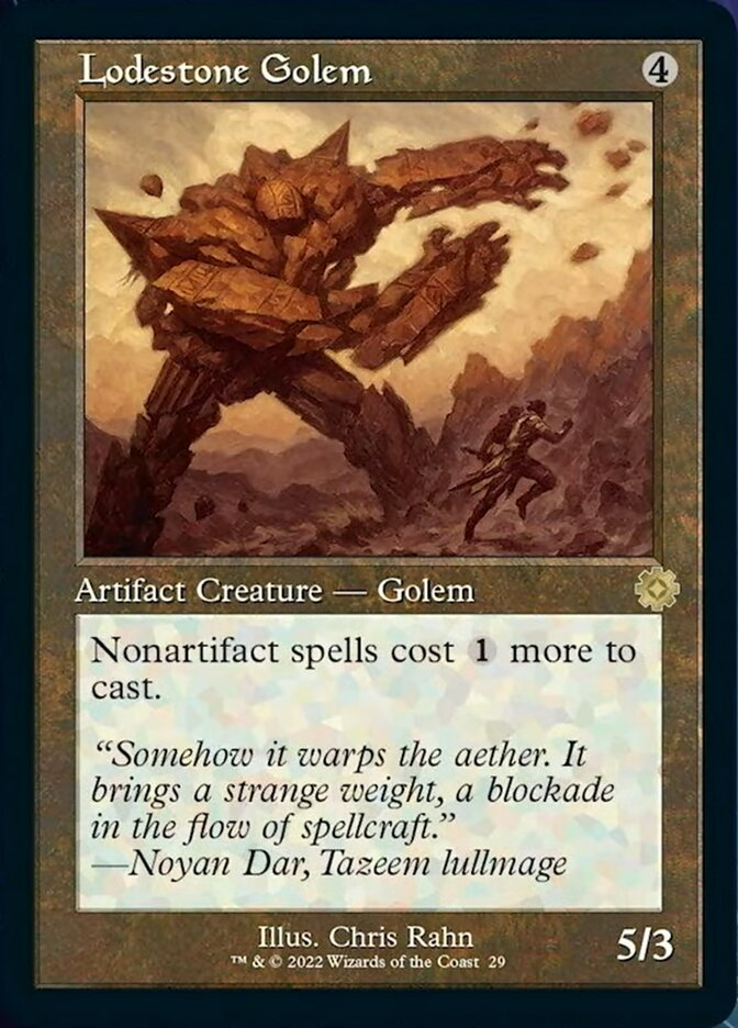 Lodestone Golem (Retro) [The Brothers' War Retro Artifacts] [Foil]