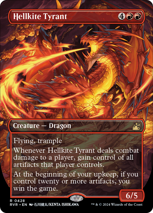 Hellkite Tyrant (Anime Borderless) [Ravnica Remastered] [Foil]