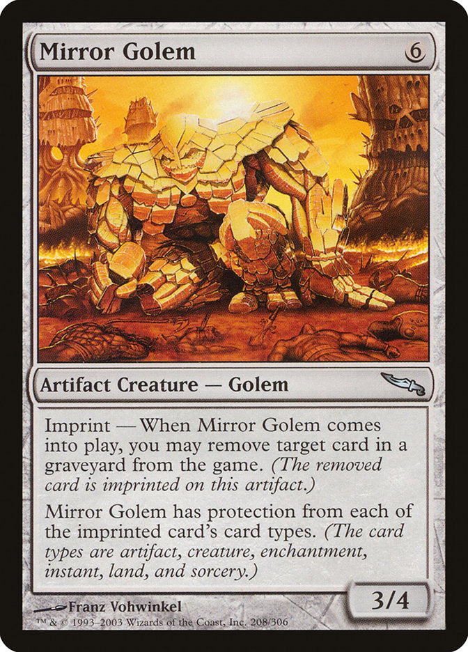 Mirror Golem [Mirrodin] [Foil]