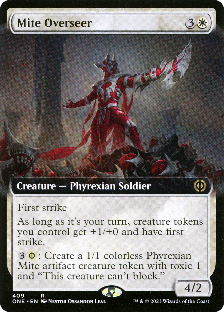 Mite Overseer (Extended Art) [Phyrexia: All Will Be One] [Foil]