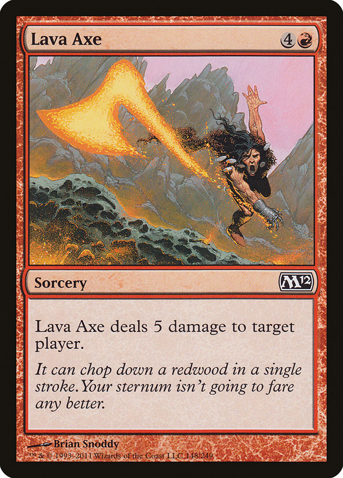 Lava Axe [Core Set 2012] [Foil]