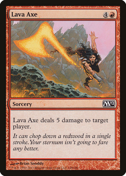 Lava Axe [Core Set 2012] [Foil]