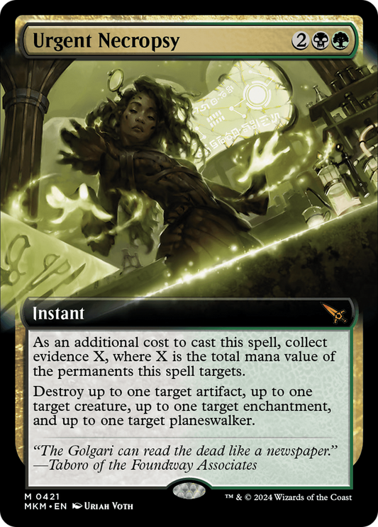 Urgent Necropsy (Extended Art) [Murders at Karlov Manor] [Foil]