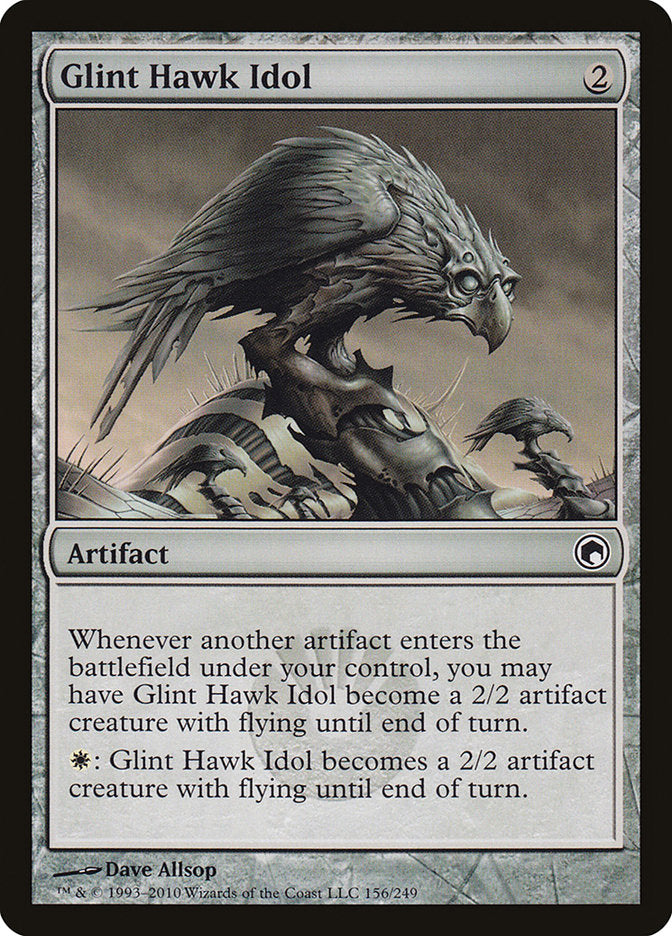 Glint Hawk Idol [Scars of Mirrodin] [Foil]