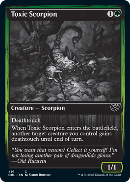 Toxic Scorpion [Innistrad: Double Feature] [Foil]