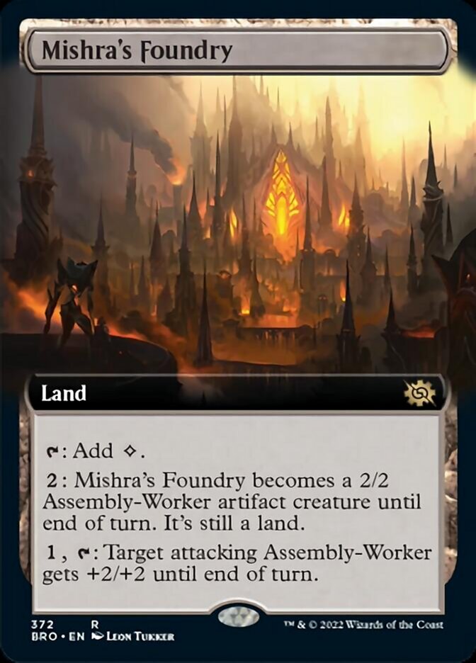 Mishra's Foundry (Extended Art) [The Brothers' War] [Foil]