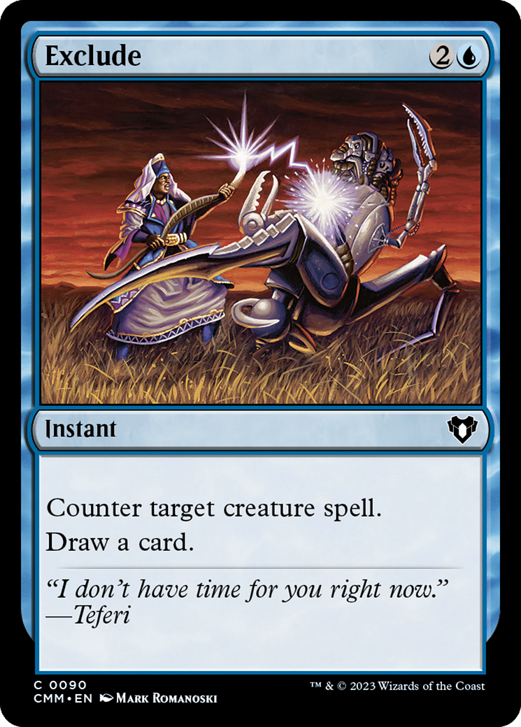 Exclude [Commander Masters] [Foil]