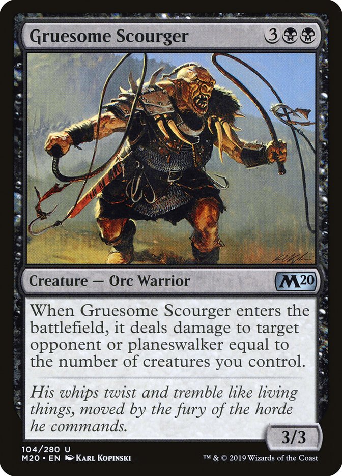 Gruesome Scourger [Core Set 2020] [Foil]