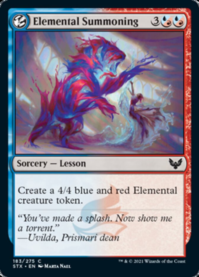 Elemental Summoning [Strixhaven: School of Mages] [Foil]