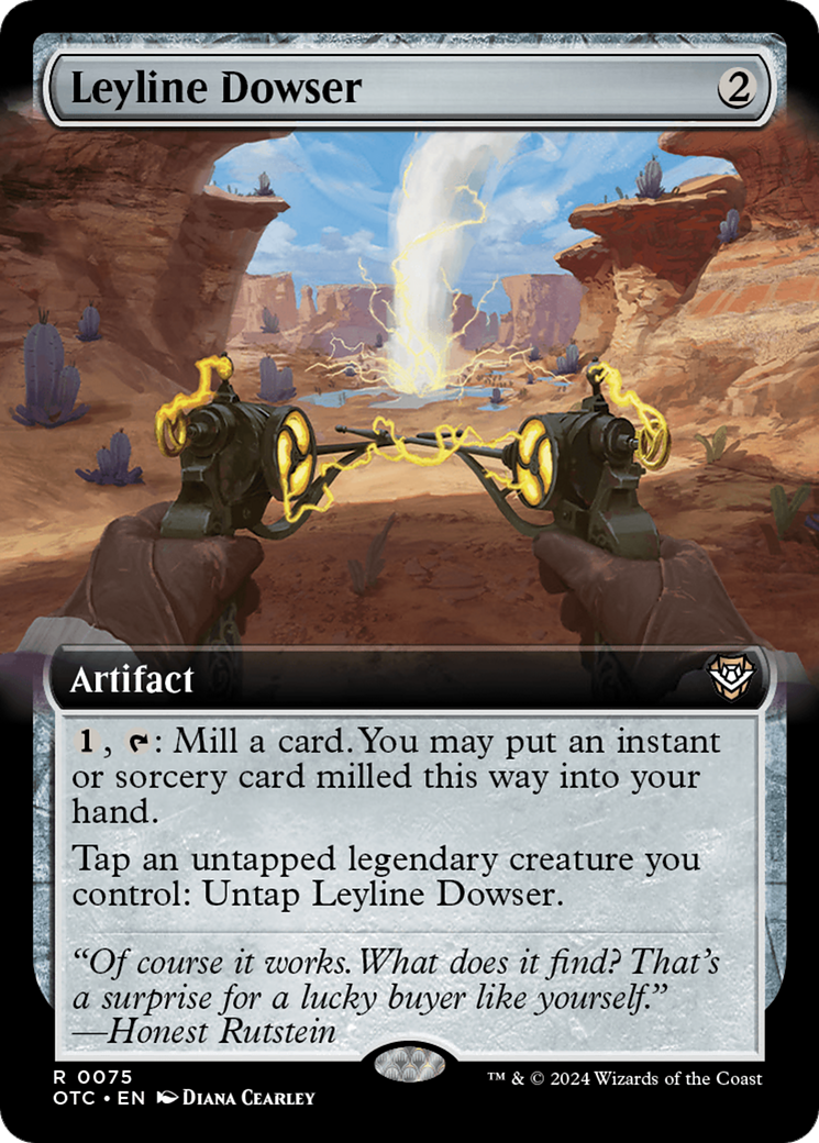 Leyline Dowser (Extended Art) [Outlaws of Thunder Junction Commander] [Foil]