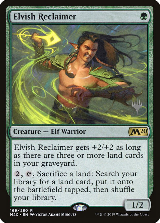 Elvish Reclaimer (Promo Pack) [Core Set 2020 Promos] [Foil]