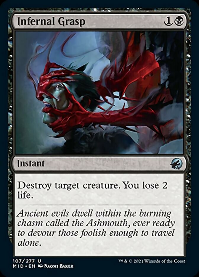 Infernal Grasp [Innistrad: Midnight Hunt] [Foil]